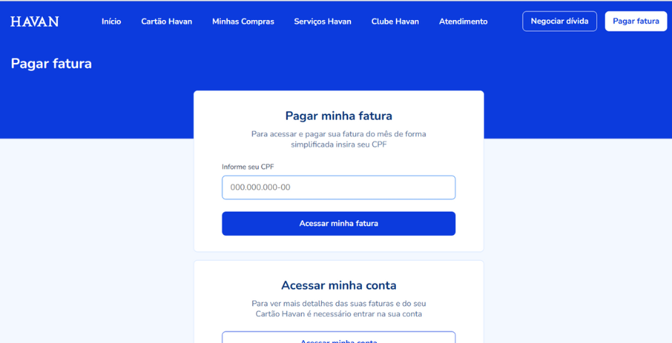 pagar pelo site