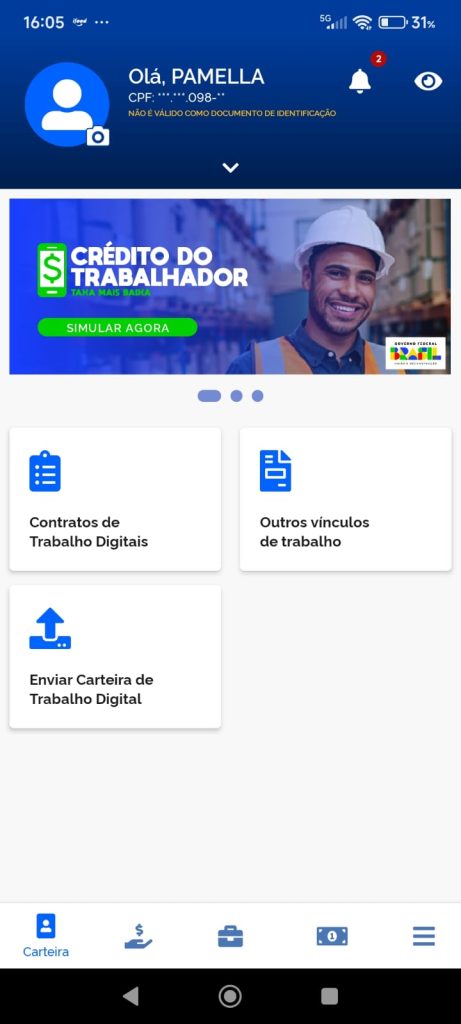 app da carteira de trabalho digital