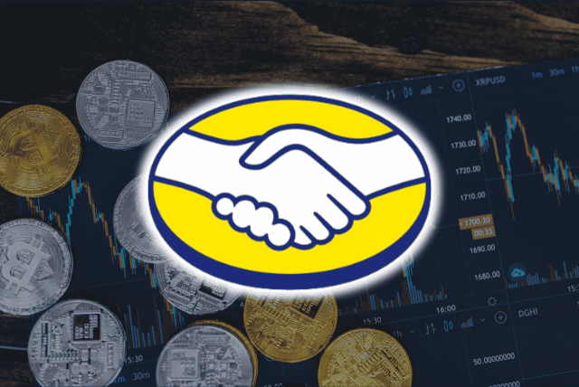 logo do mercado livre com moedas de crypto atrás representando o meli dólar