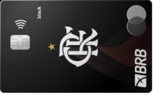 BRB Flamengo Dux Visa Infinite Cartão de crédito de metal