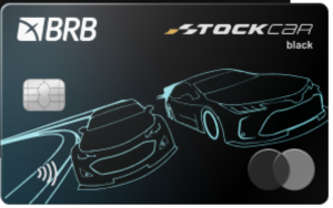 BRB Stock Car Mastercard Black Cartão de crédito de metal