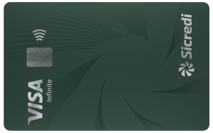 Sicredi Visa Infinite Cartão de crédito de metal