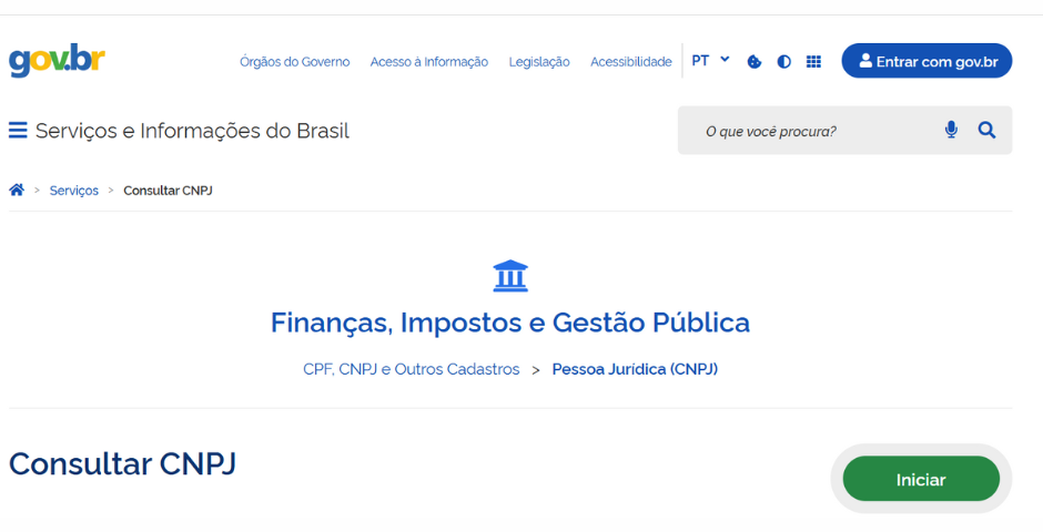 como consultar cnpj receita federal