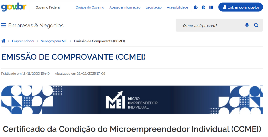consultar cnpj portal do empreendedor