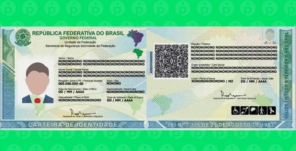 nova identidade rg novo modelo