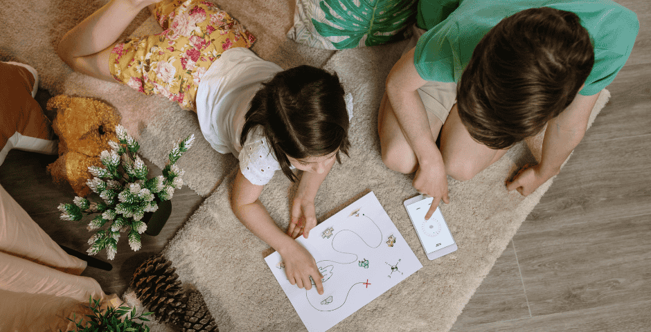 caça ao tesouro crianças de férias