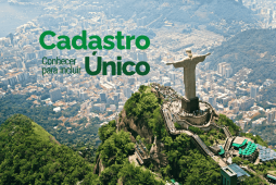 vista aérea do cristo redentor para representar o cadunico rio