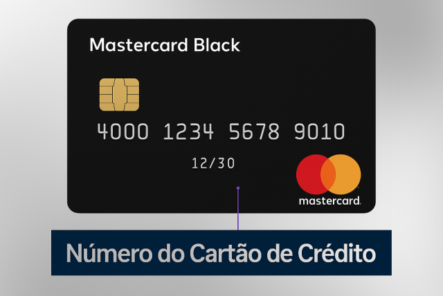 número do cartão
