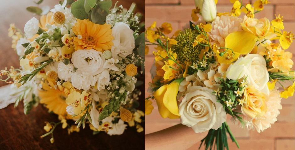 Buquês_combinando_flores_comuns_e_variadas-_buquê de noiva simples e barato