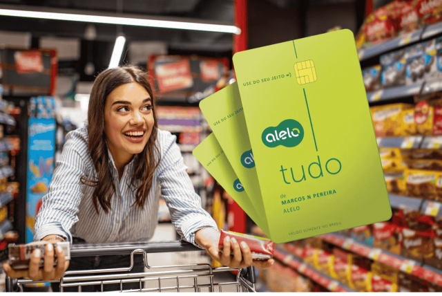 mulher fazendo compras ao descobrir quais estabelecimentos aceitam o cartão alelo alimentação