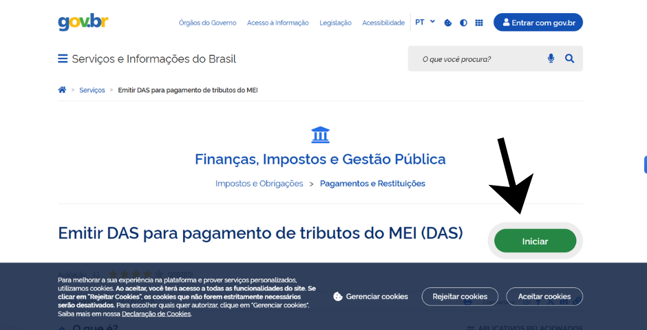 Como pagar seu MEI - passo1 