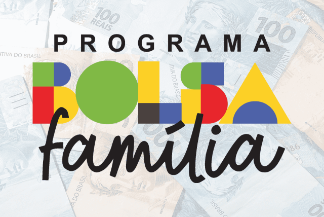 logotipo do bolsa família com notas de real ao fundo para representar Quem vai receber o décimo terceiro do Bolsa Família