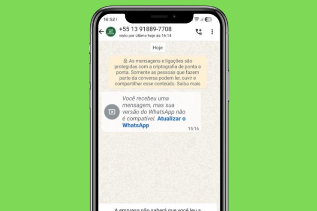 golpe whatsapp atualização