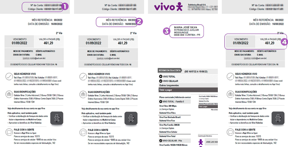 Fatura Vivo