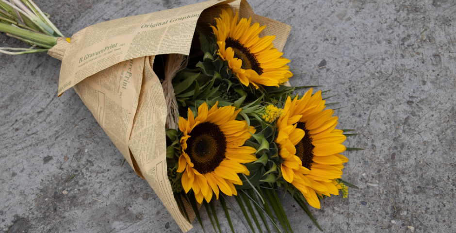 Quanto custa um buquê de flores- girassol
