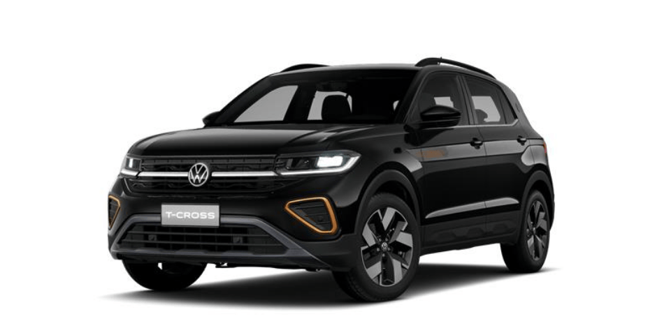 um tcross extreme preto de frente