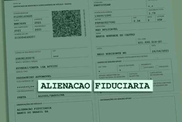 alienação fiduciária de veículo