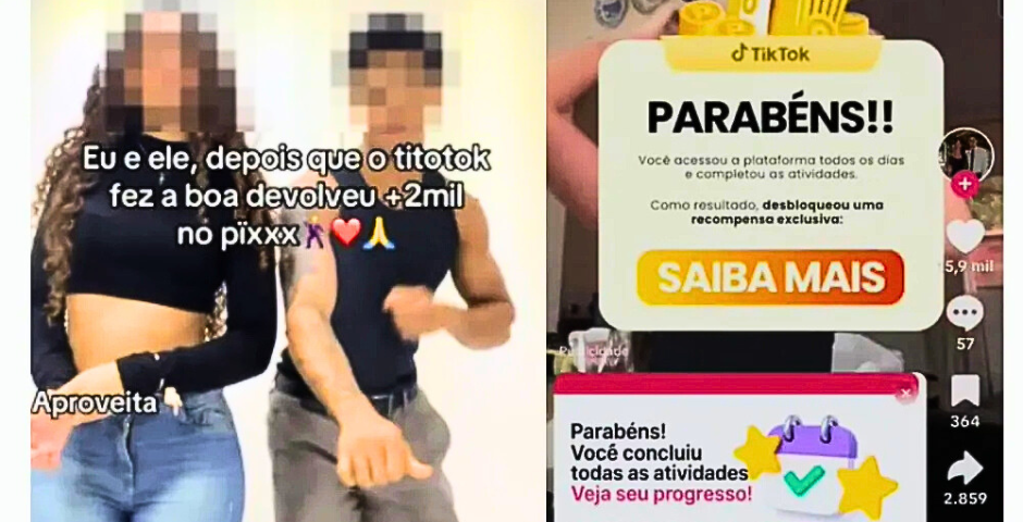 novo golpe tiktok
