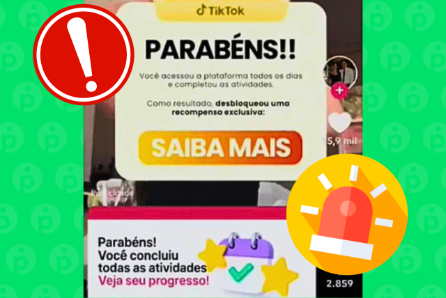 novo golpe tiktok