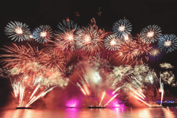 fogos de ano novo para representar os feriados de janeiro