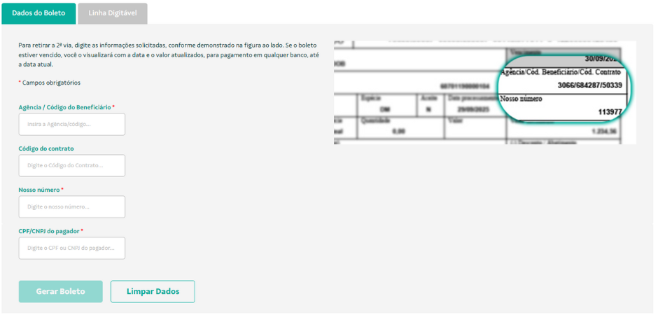 atualizar boleto Sicoob