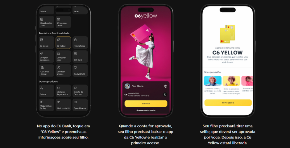 conta-yelow-c6 como abrir