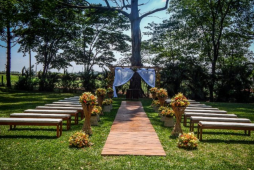 decoração de casamento ao ar livre simples e barato