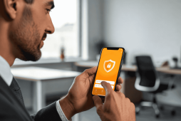 um homem descobrindo o que é isafe do Banco Inter