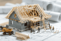 uma maquete de obra para representar Quanto custa construir uma casa