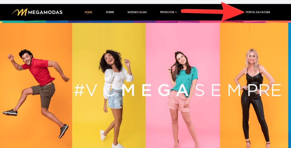 portal da fatura mega modas