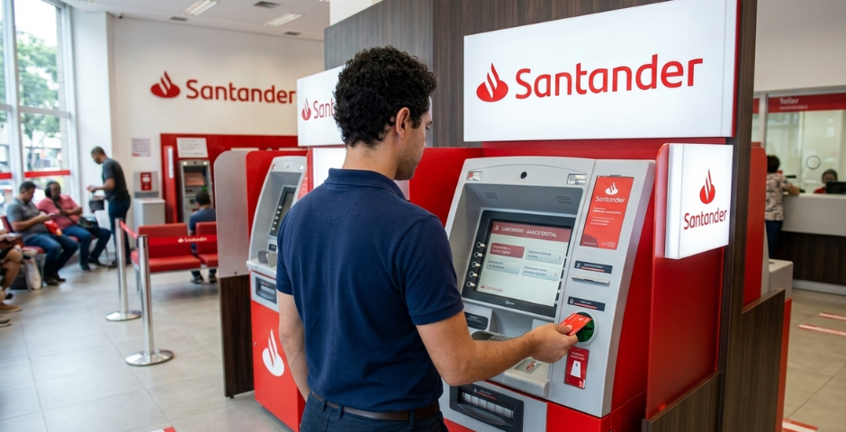 Limite de saque Santander