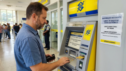 Limite de saque no caixa eletrônico