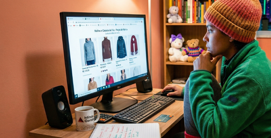 Pesquise antes de comprar roupas e chocolates